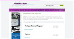 Desktop Screenshot of mafonts.com